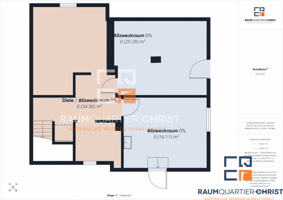 Grundriss KG Zweifamilienhaus Pullenreuth