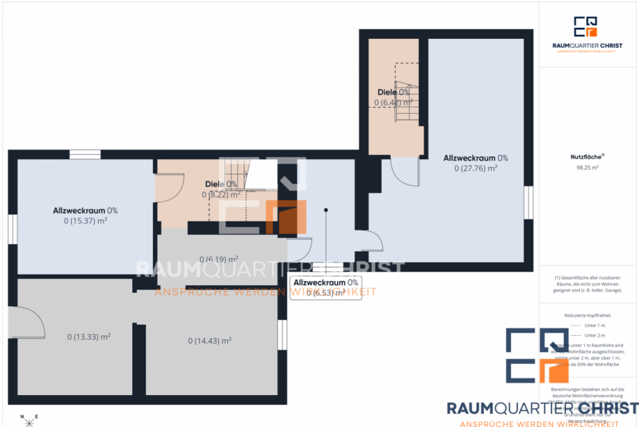 Grundriss KG Mehrfamilienhaus Wiesau