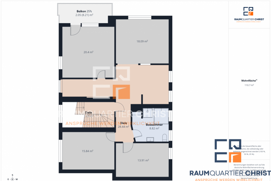 Grundriss Etagenwohnung Selb