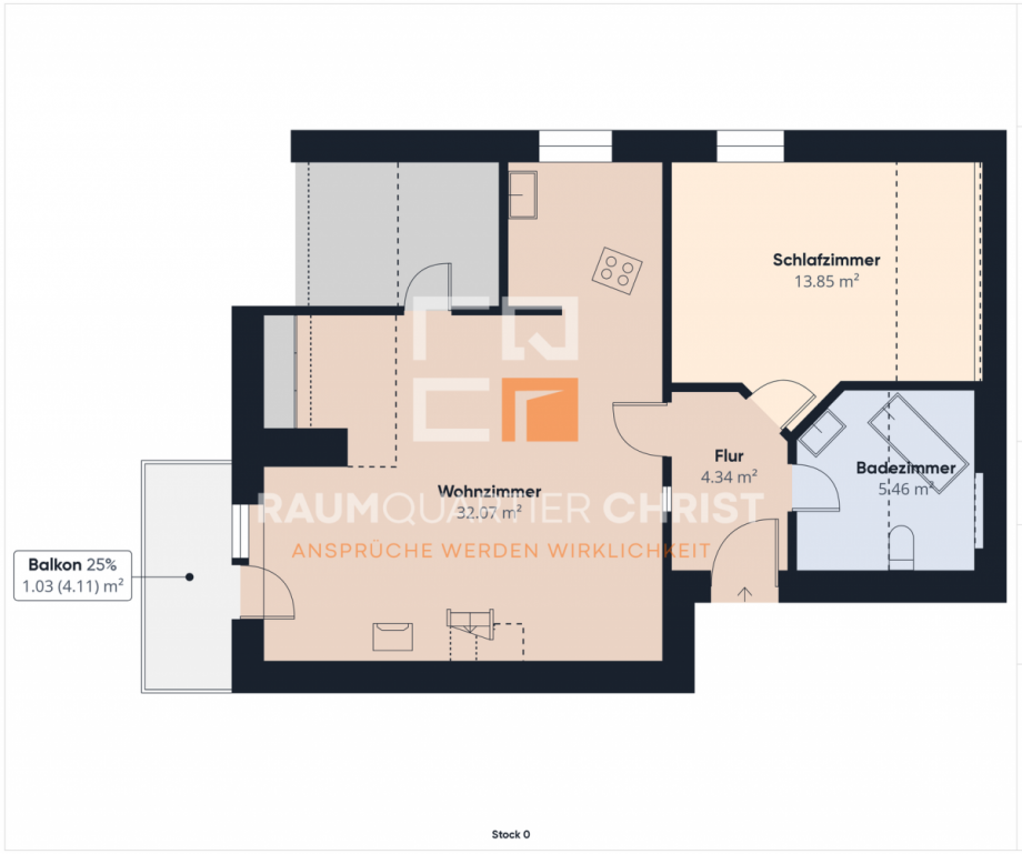 Obergeschoss Maisonettewohnung Weiherhammer