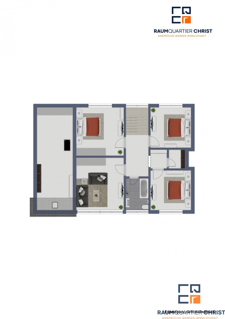 Grundriss 1.OG Reihenmittelhaus Tirschenreuth