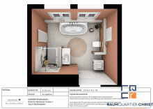 Badezimmer Kernsanierte Altbauwohnung im Renaissancehaus - 120 m�, Balkon & historischer Dielenboden