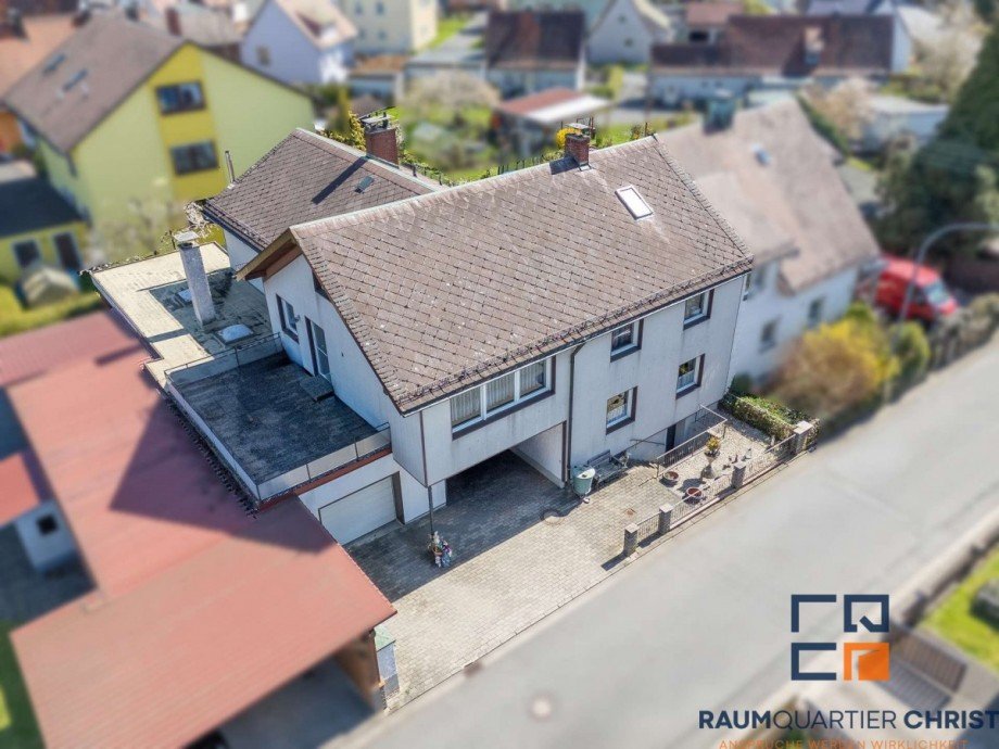Luftaufnahme Mehrfamilienhaus Wiesau