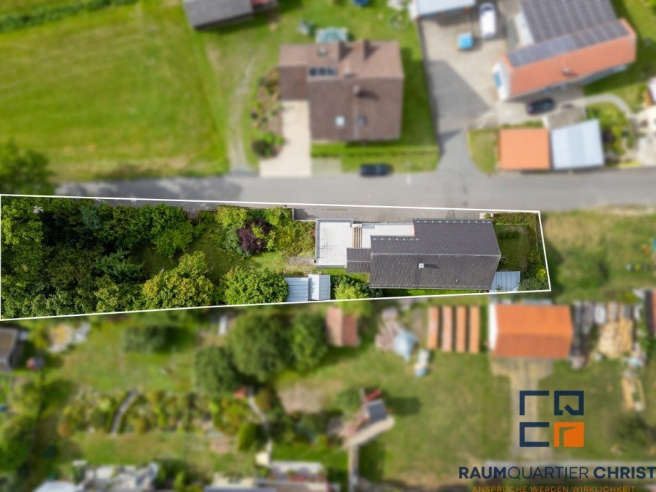 Luftaufnahme Grundst�ck Zweifamilienhaus Pl��berg