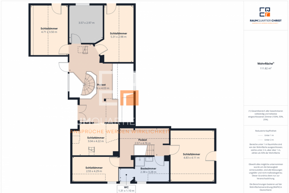 Grundriss Obergeschoss Zweifamilienhaus Marktredwitz