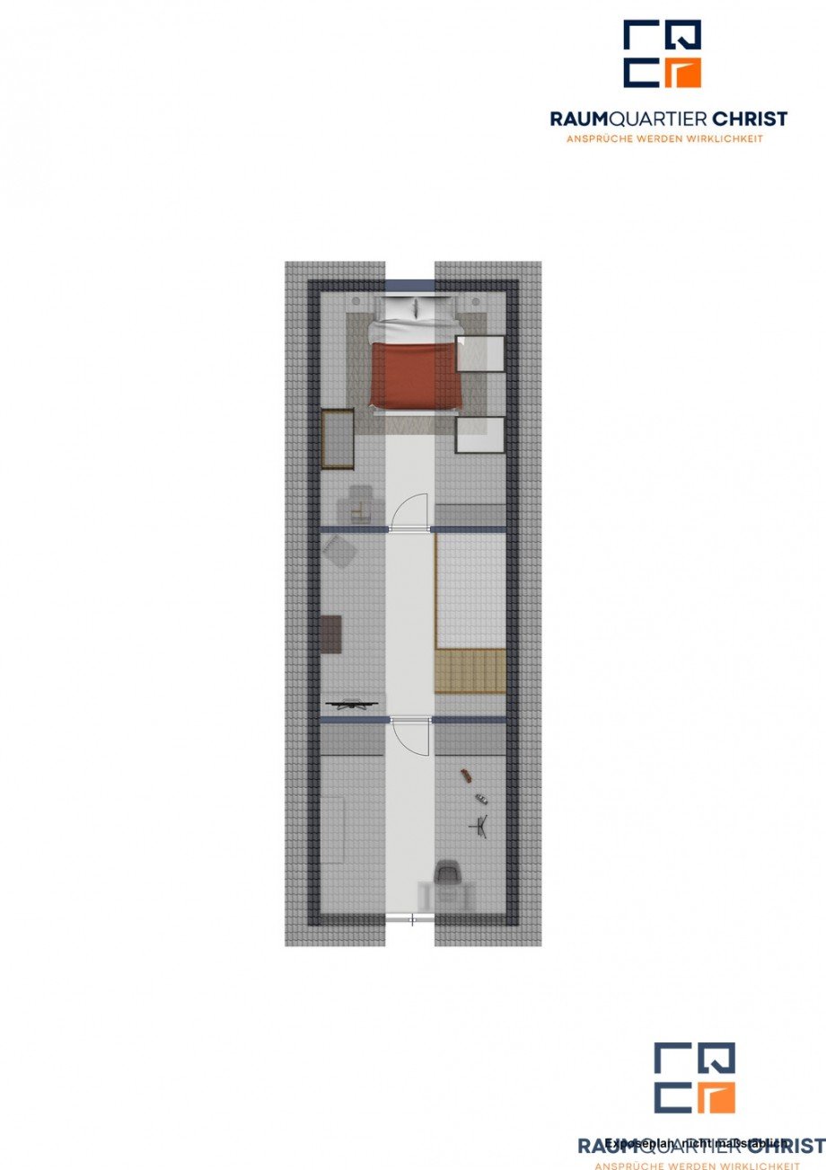 Grundriss DG Maisonettewohnung Eckental