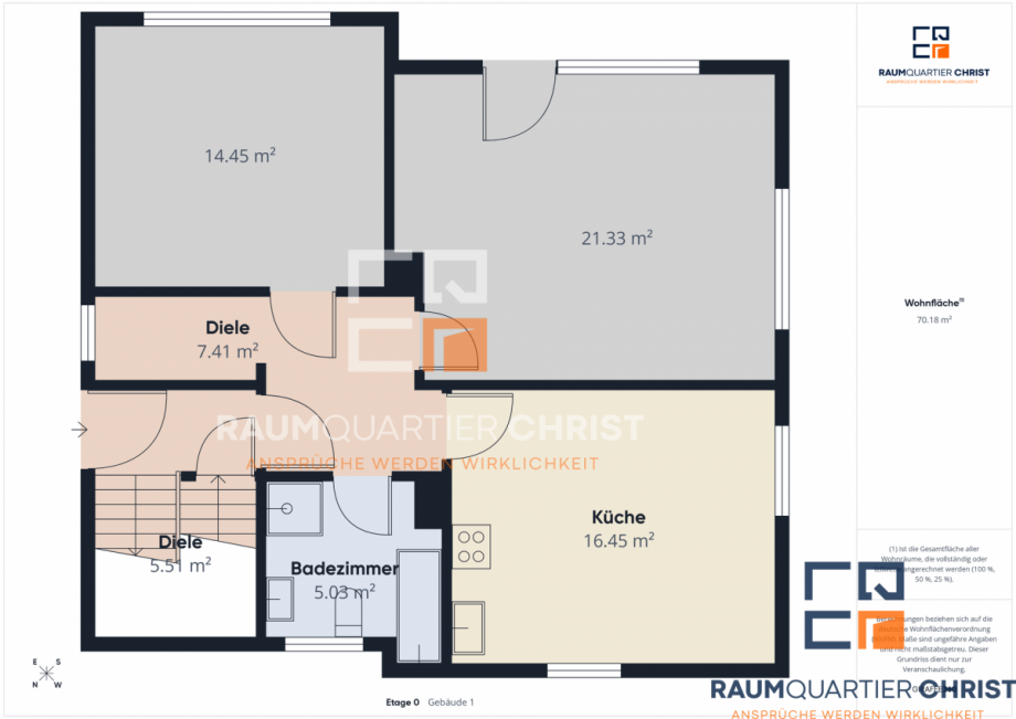 Grundriss EG Zweifamilienhaus Pullenreuth