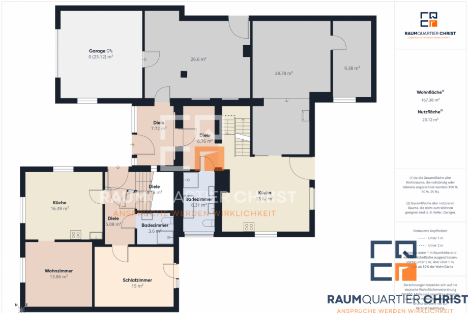 Grundriss EG Mehrfamilienhaus Wiesau