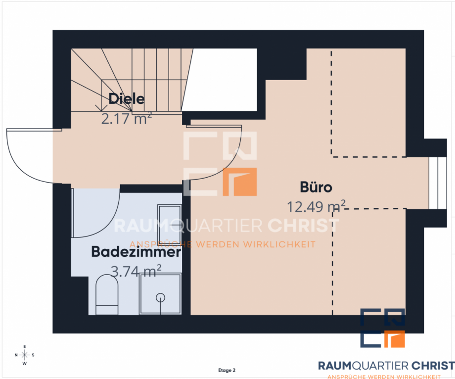 Grundriss DG Reihenmittelhaus Krummennaab