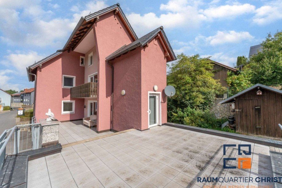 Au�enansicht Terasse Haus Pl��berg