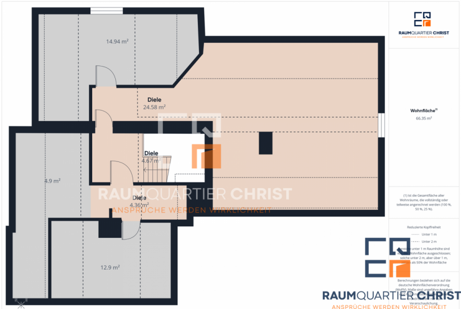 Grundriss DG Mehrfamilienhaus Wiesau