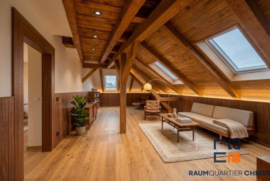 Wohnzimmer Dachgeschosswohnung Marktredwitz