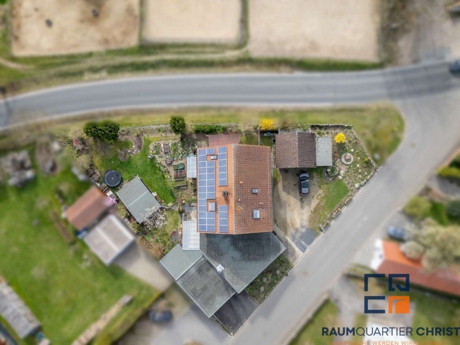 Luftaufnahme Zweifamilienhaus Krummennaab