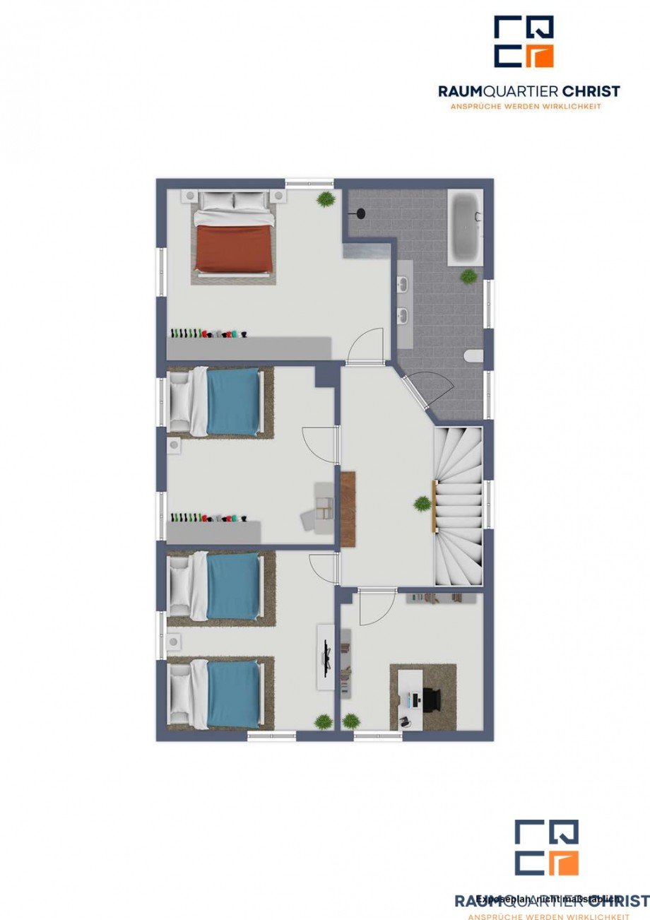 Grundriss 1.OG Einfamilienhaus Weiden in der Oberpfalz