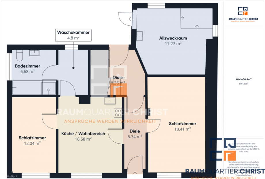 Grundriss EG Zweifamilienhaus Kemnath