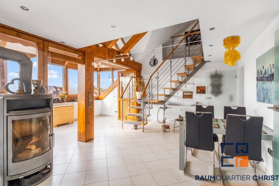 Wohnzimmer Maisonettewohnung Eckental