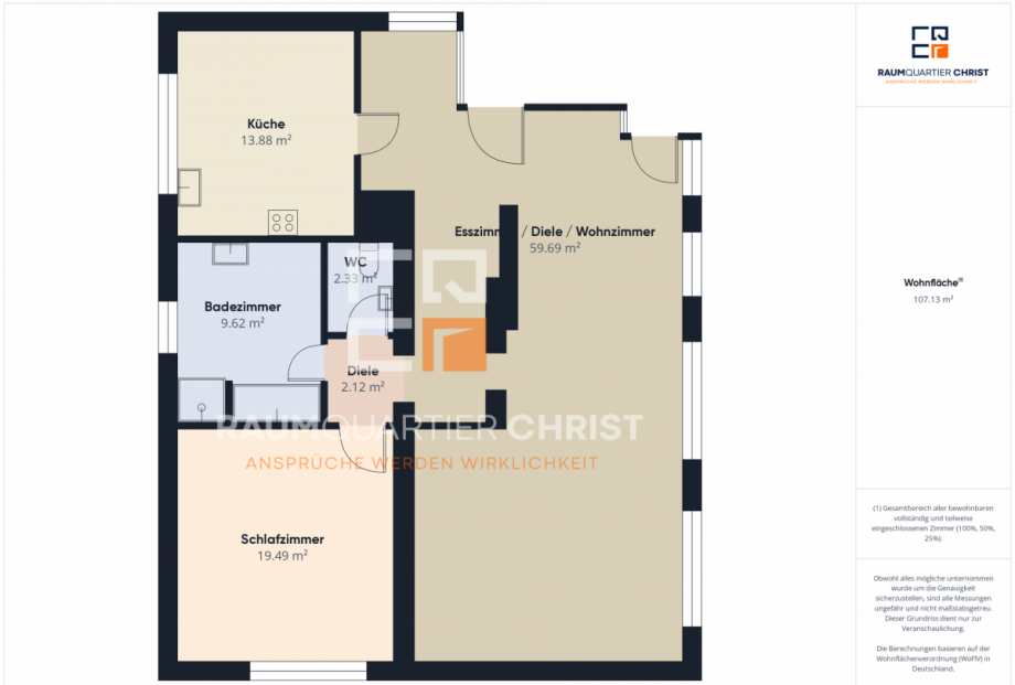 Grundriss 1.OG Zweifamilienhaus Krummennaab