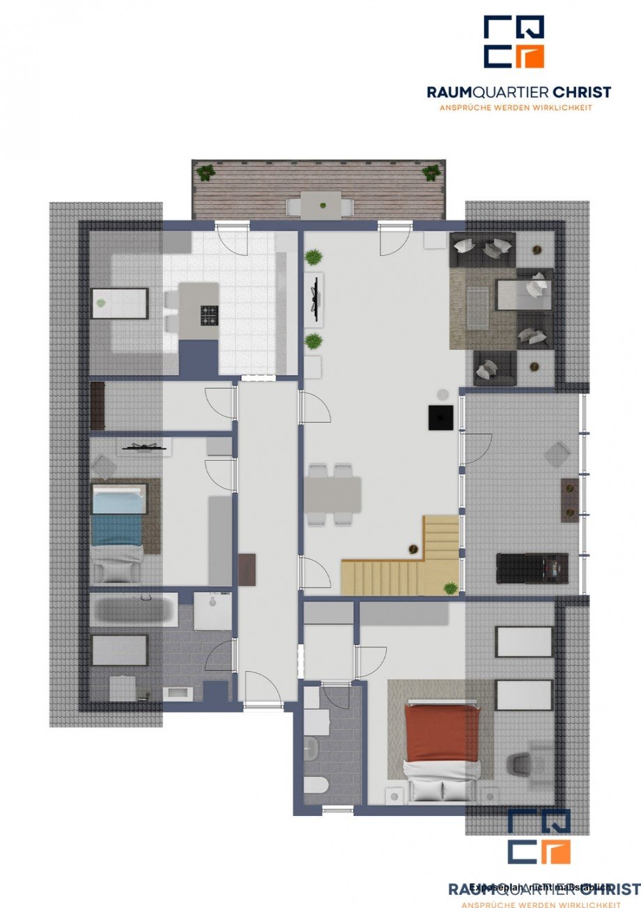 Grundriss OG Maisonettewohnung Eckental