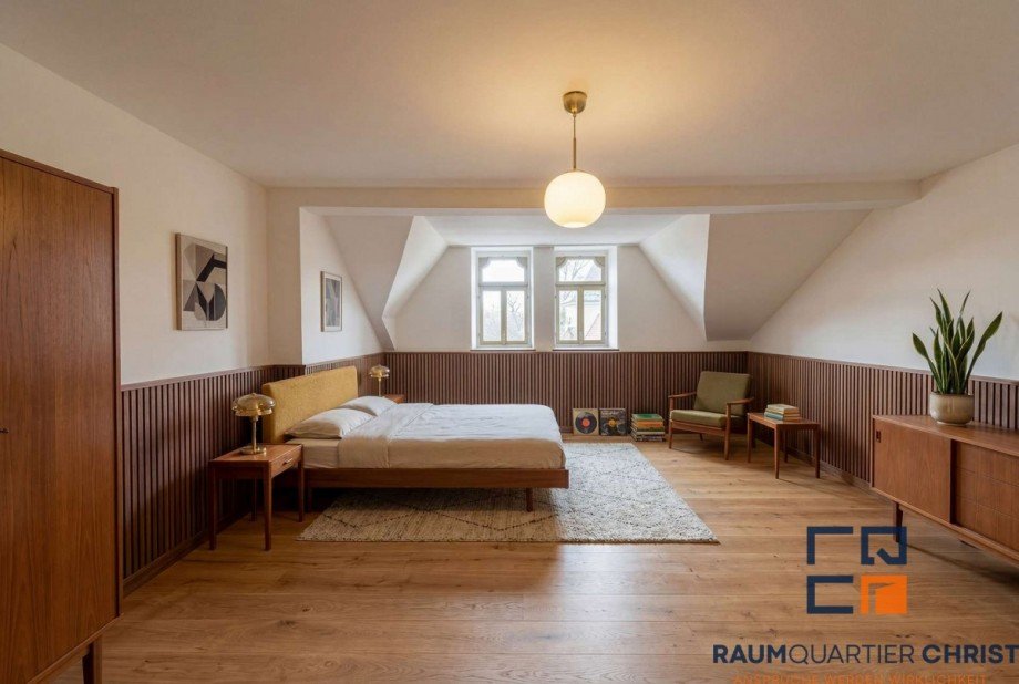 Schlafzimmer Dachgeschosswohnung Marktredwitz