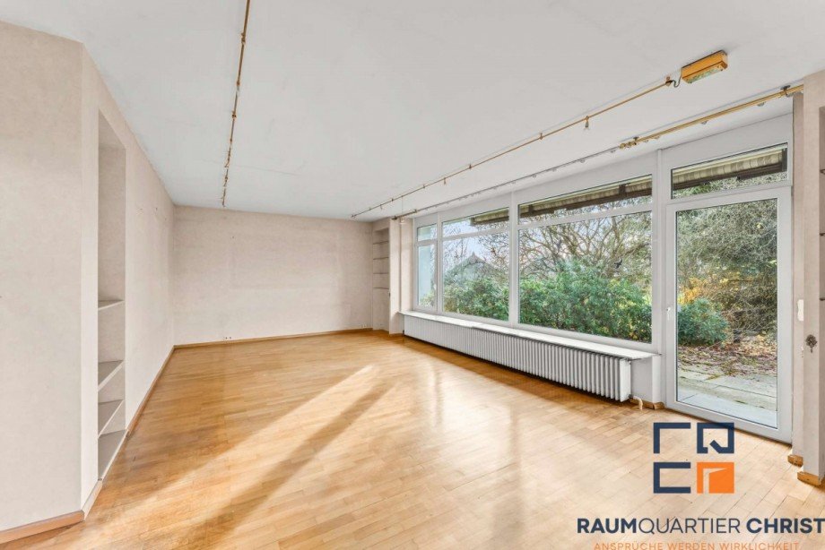 Wohnzimmer mit Terassenzugang Villa Waldsassen