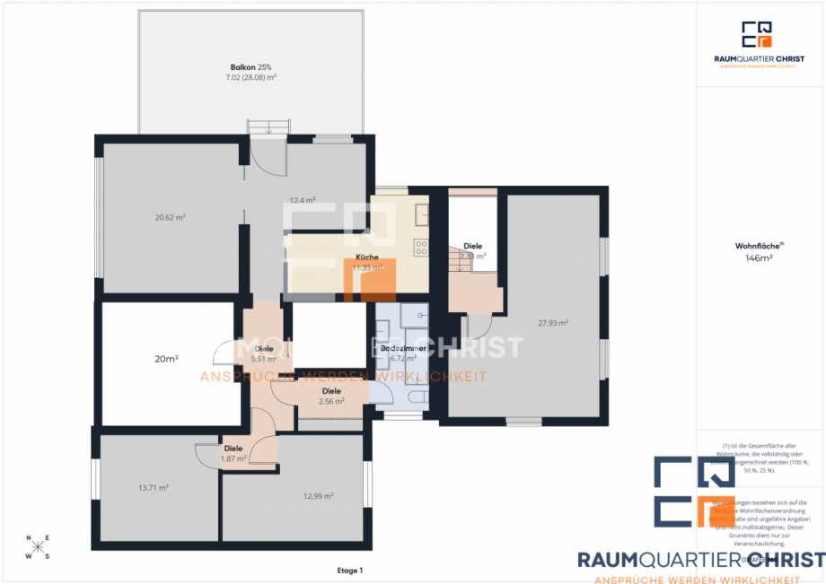 Grundriss OG Mehrfamilienhaus Wiesau