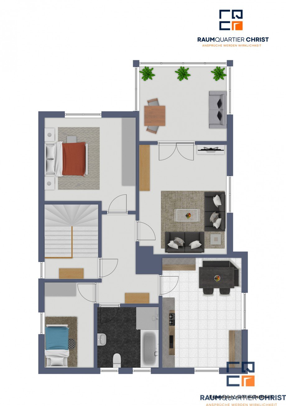 1.OG Zweifamilienhaus Wiesau