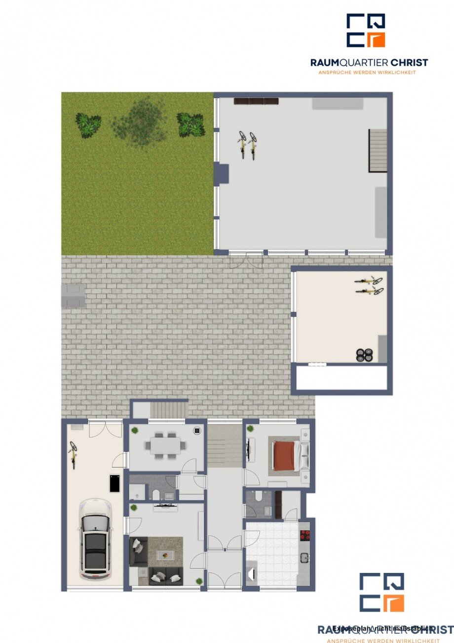 Grundriss Erdgeschoss Reihenmittelhaus Tirschenreuth