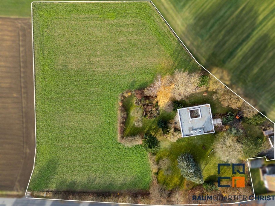Luftaufnahme gesamtes Grundst�ck Einfamilienhaus Waldsassen