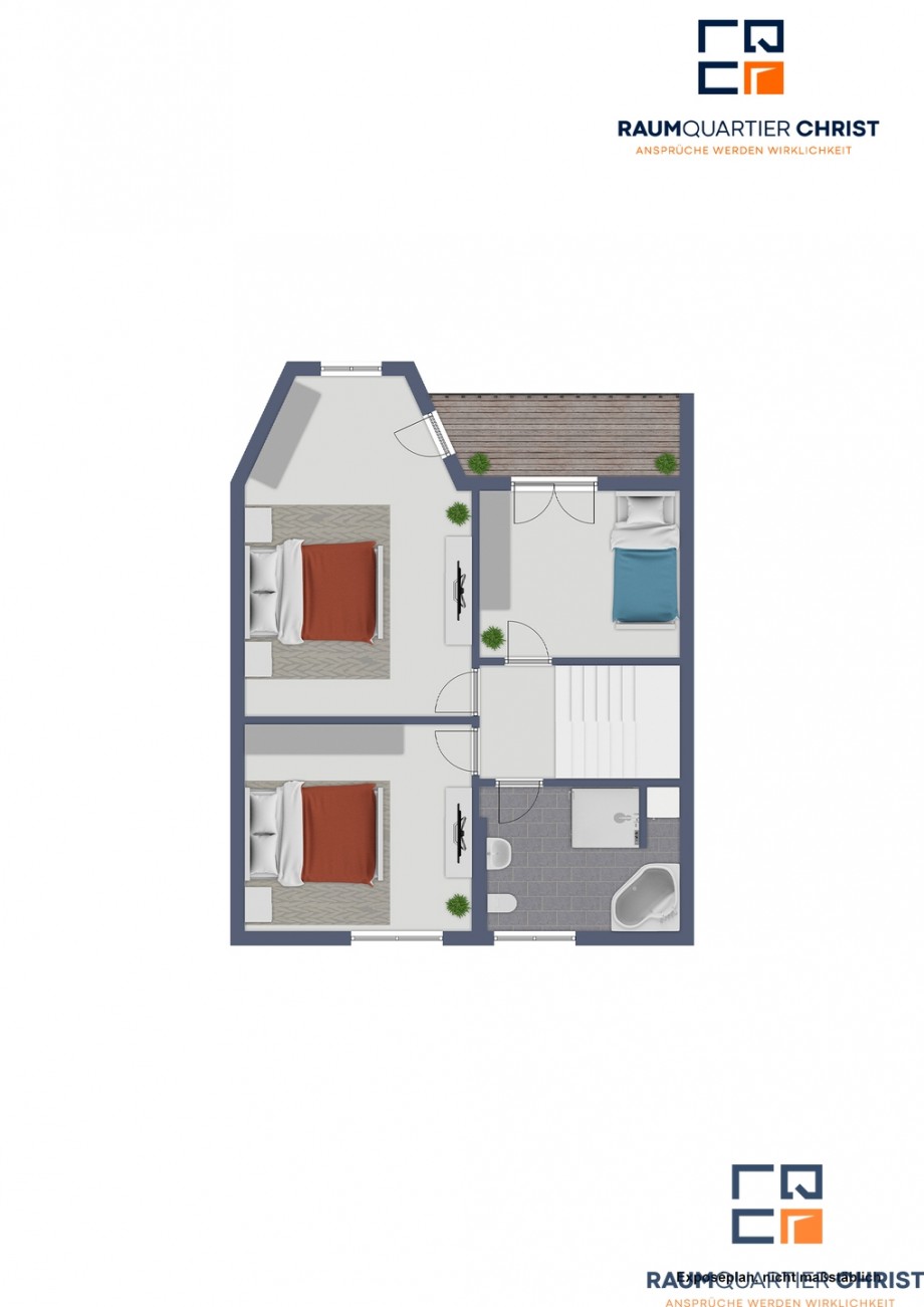 Grundriss 1. OG Einfamilienhaus Wiesau